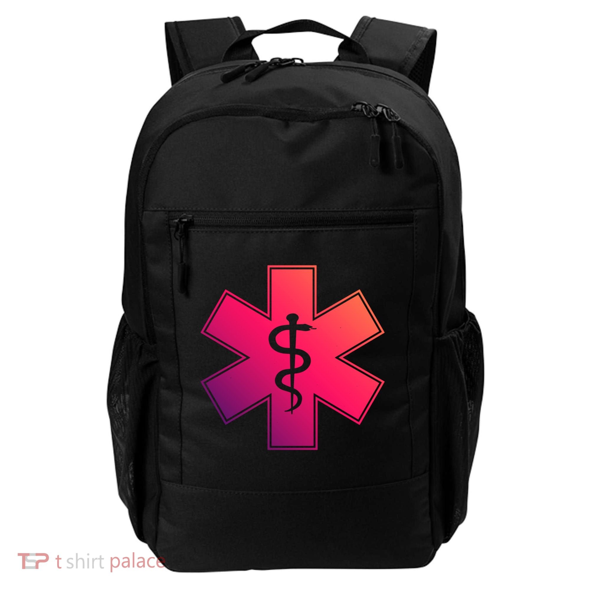 Emt Star Of Life Ems First Responder Emts Gift Backpack