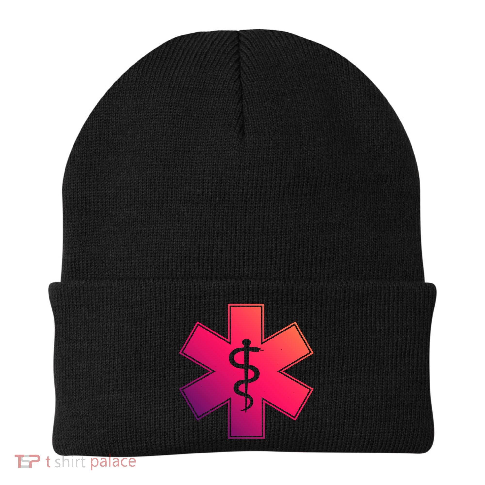 Emt Star Of Life Ems First Responder Emts Gift Beanie