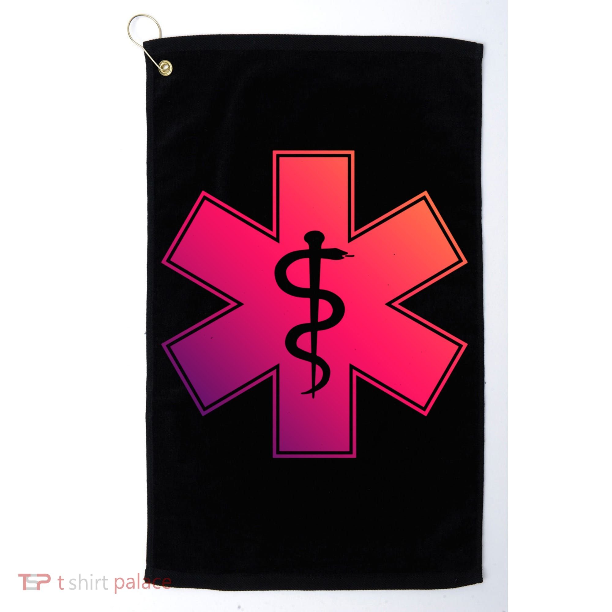 Emt Star Of Life Ems First Responder Emts Gift Golf Towel