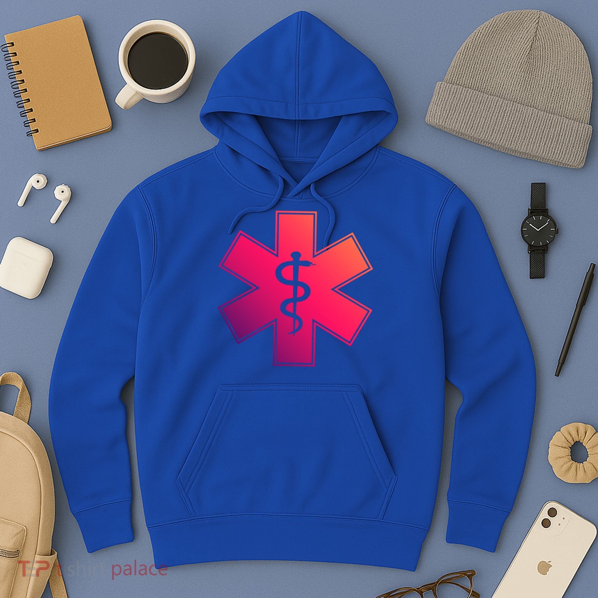 Emt Star Of Life Ems First Responder Emts Gift Hoodie