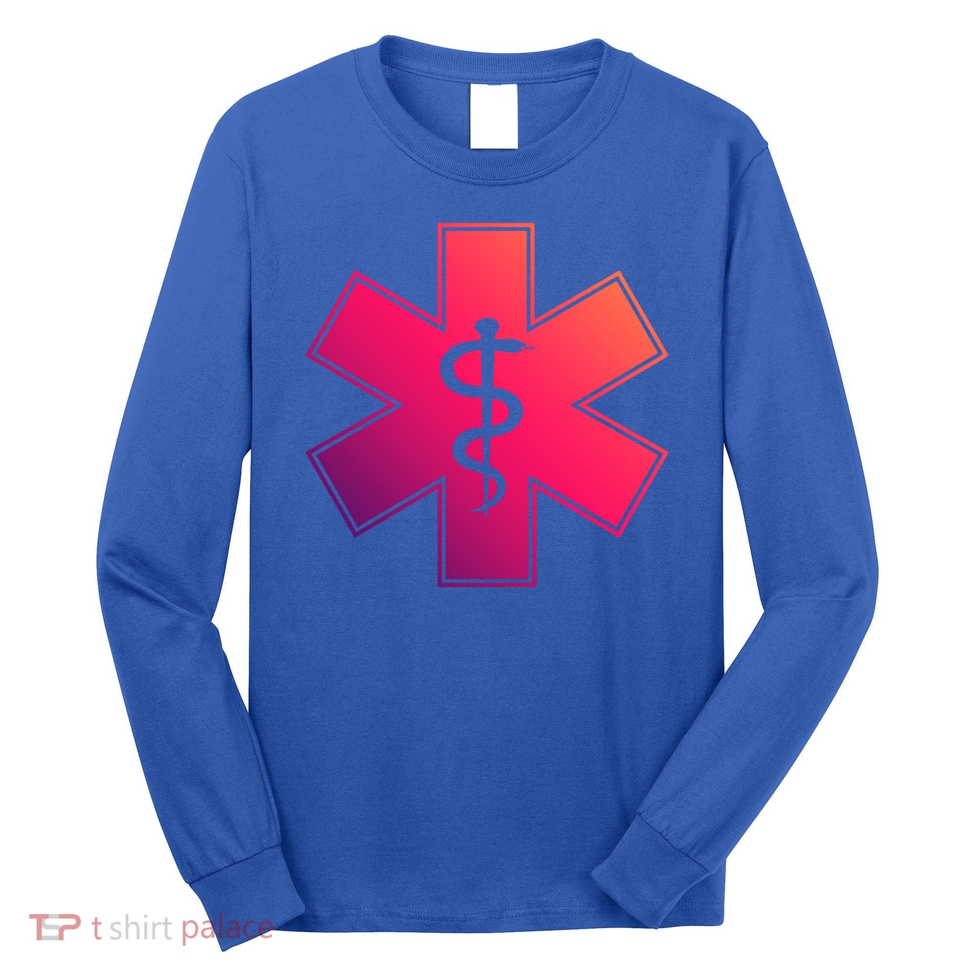Emt Star Of Life Ems First Responder Emts Gift Long Sleeve Shirt