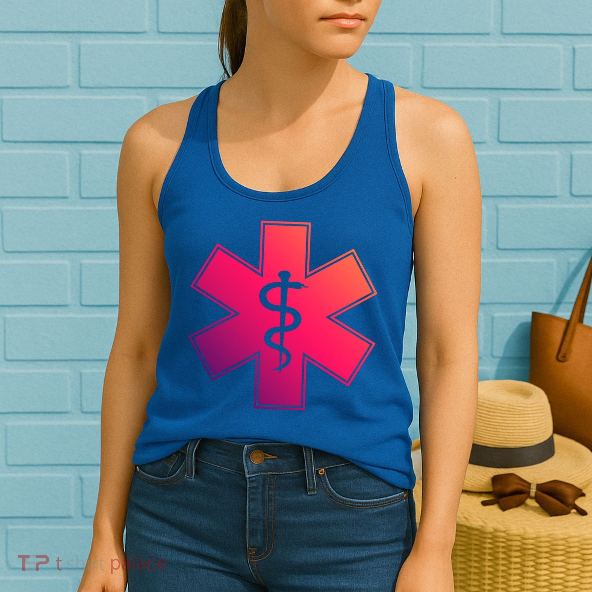Emt Star Of Life Ems First Responder Emts Gift Women's Tank Top