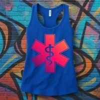 Emt Star Of Life Ems First Responder Emts Gift Women's Tank Top thumb 3