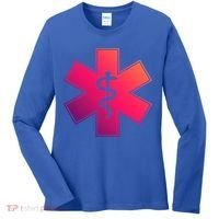 Emt Star Of Life Ems First Responder Emts Gift Women's Long Sleeve Shirt thumb 0
