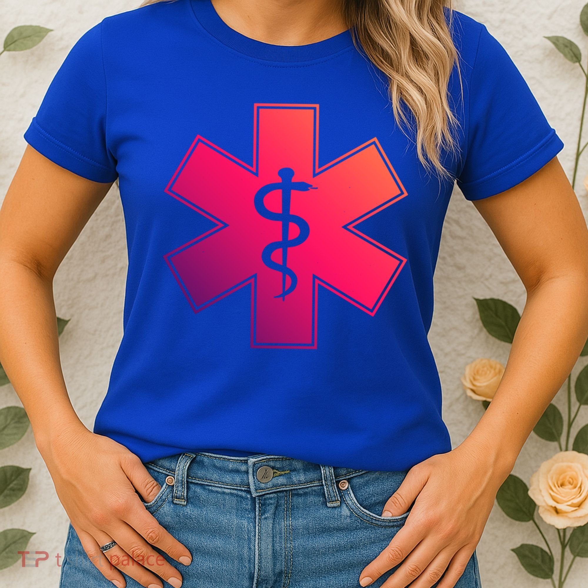 Emt Star Of Life Ems First Responder Emts Gift Women's T-Shirt