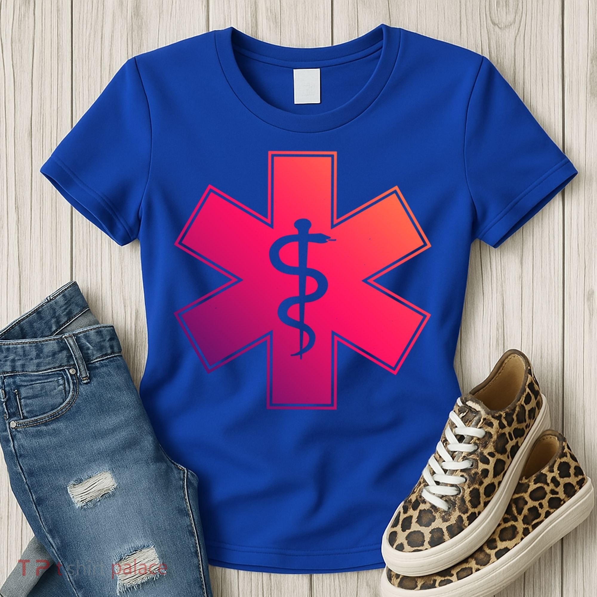Emt Star Of Life Ems First Responder Emts Gift Women's T-Shirt