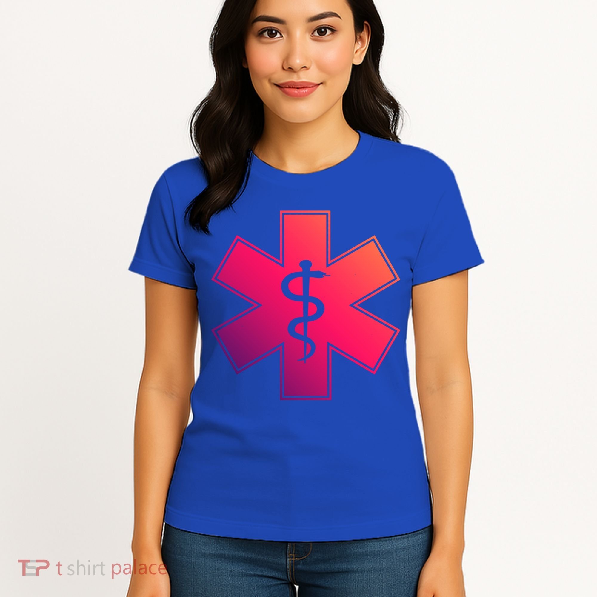 Emt Star Of Life Ems First Responder Emts Gift Women's T-Shirt