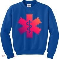 Emt Star Of Life Ems First Responder Emts Gift Kids Sweatshirt thumb 0