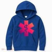 Emt Star Of Life Ems First Responder Emts Gift Kids Hoodie thumb 0