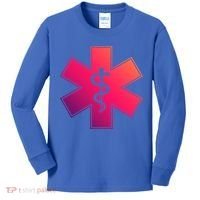 Emt Star Of Life Ems First Responder Emts Gift Kids Long Sleeve Shirt thumb 0
