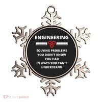 Engineering Solving Problems Funny Sarcastic Engineer Ornament thumb 0