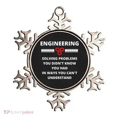 Engineering Solving Problems Funny Sarcastic Engineer Ornament
