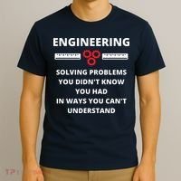 Engineering Solving Problems Funny Sarcastic Engineer T-Shirt thumb 3