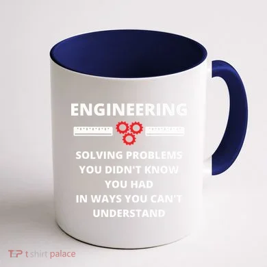 Engineering Solving Problems Funny Sarcastic Engineer Coffee Mug back