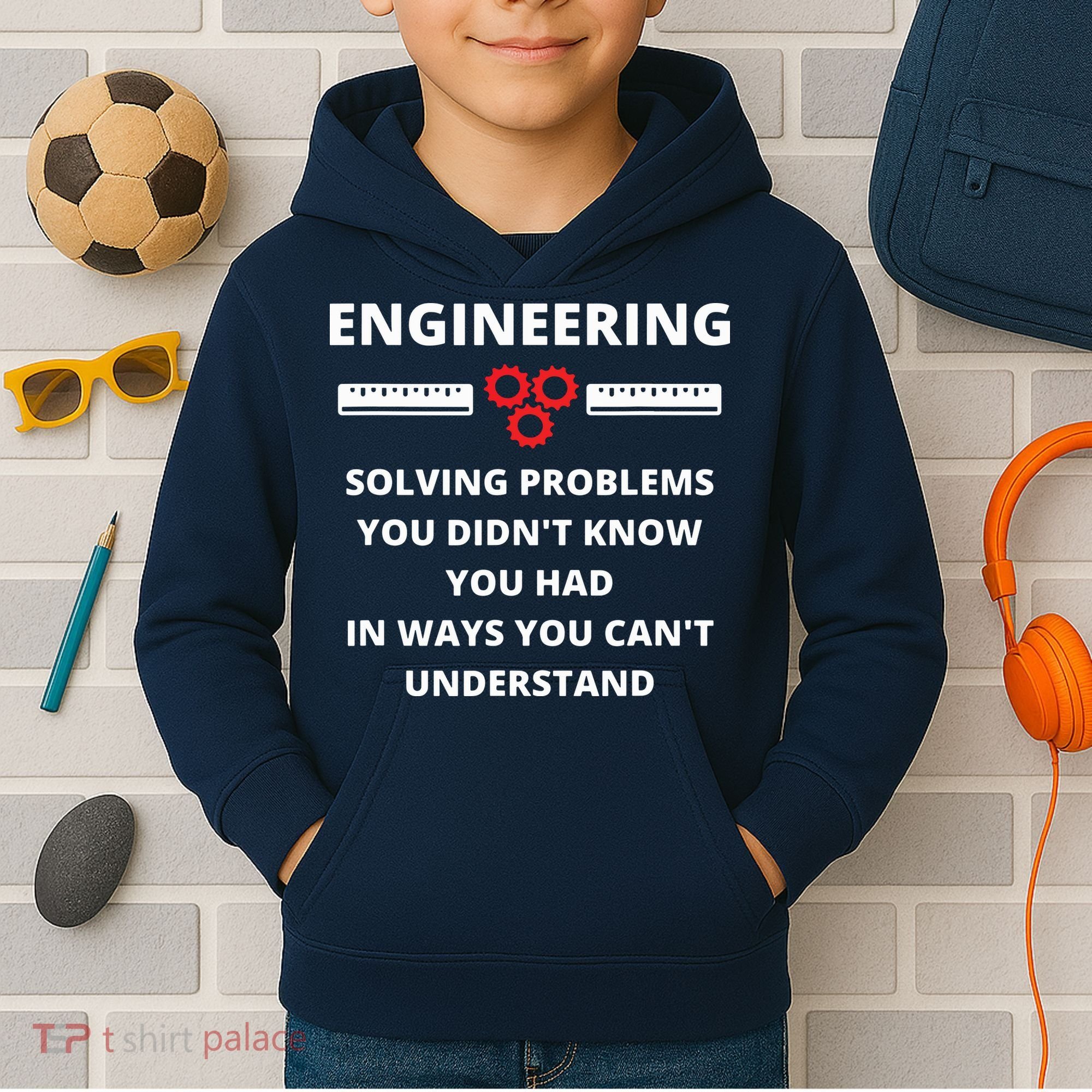 Engineering Solving Problems Funny Sarcastic Engineer Kids Hoodie