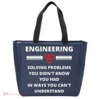 Engineering Solving Problems Funny Sarcastic Engineer Tote Bag thumb 0