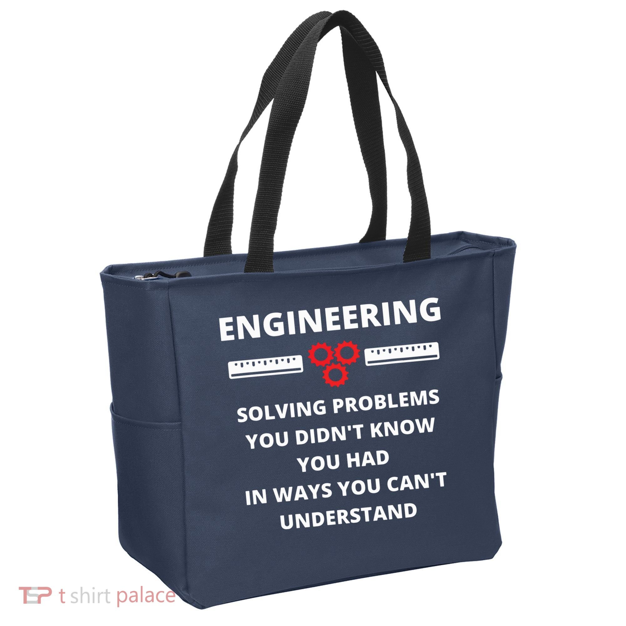 Engineering Solving Problems Funny Sarcastic Engineer Tote Bag