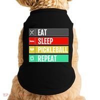 Eat Sleep Pickleball Repeat Funny Pickle Ball Doggie Tank thumb 0