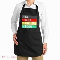 Eat Sleep Pickleball Repeat Funny Pickle Ball Apron thumb 2