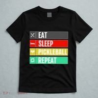 Eat Sleep Pickleball Repeat Funny Pickle Ball T-Shirt thumb 5