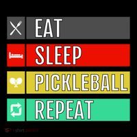 Eat Sleep Pickleball Repeat Funny Pickle Ball Coffee Mug thumb 5