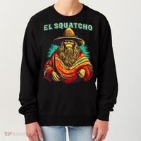 El Squatcho Poncho Western Bigfoot Funny Sasquatch Women's Sweatshirt thumb 0