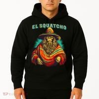 El Squatcho Poncho Western Bigfoot Funny Sasquatch Hoodie thumb 2