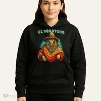 El Squatcho Poncho Western Bigfoot Funny Sasquatch Hoodie thumb 5