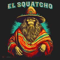 El Squatcho Poncho Western Bigfoot Funny Sasquatch Beanie thumb 2