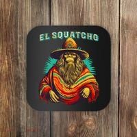 El Squatcho Poncho Western Bigfoot Funny Sasquatch Coaster thumb 0