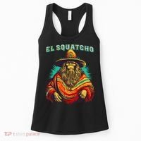 El Squatcho Poncho Western Bigfoot Funny Sasquatch Women's Tank Top thumb 0