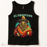 El Squatcho Poncho Western Bigfoot Funny Sasquatch Tank Top thumb 2
