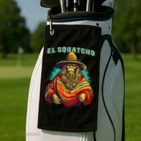 El Squatcho Poncho Western Bigfoot Funny Sasquatch Golf Towel thumb 2