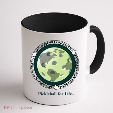 Pickleball | Fun Pickleball | Great Pickleball | Pickleball Shirt | Eat Sleep Pickleball Coffee Mug back