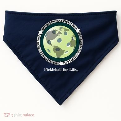 Pickleball | Fun Pickleball | Great Pickleball | Pickleball Shirt | Eat Sleep Pickleball USA-Made Doggie Bandana