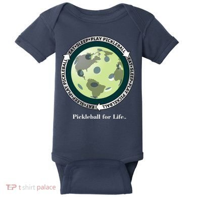 Pickleball | Fun Pickleball | Great Pickleball | Pickleball Shirt | Eat Sleep Pickleball Baby Bodysuit