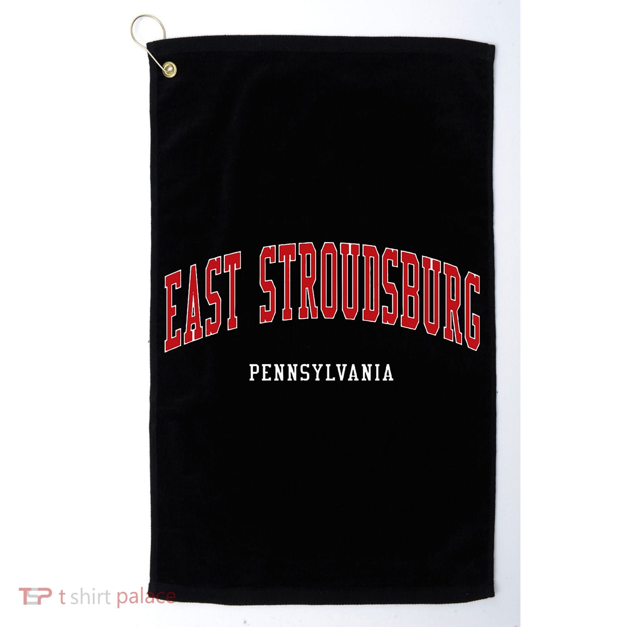 East Stroudsburg Pennsylvania College Style Golf Towel