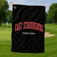 East Stroudsburg Pennsylvania College Style Golf Towel thumb 1