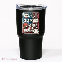 Eat Sleep Ping Pong Repeat Patriotic Table Tennis Outfit Tumbler thumb 0