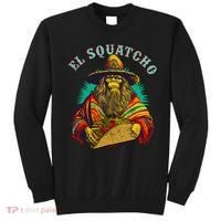 El Squatcho Poncho Taco Western Bigfoot Sasquatch Lovers Sweatshirt thumb 0