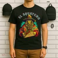 El Squatcho Poncho Taco Western Bigfoot Sasquatch Lovers T-Shirt thumb 6