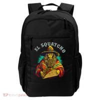 El Squatcho Poncho Taco Western Bigfoot Sasquatch Lovers Backpack thumb 0