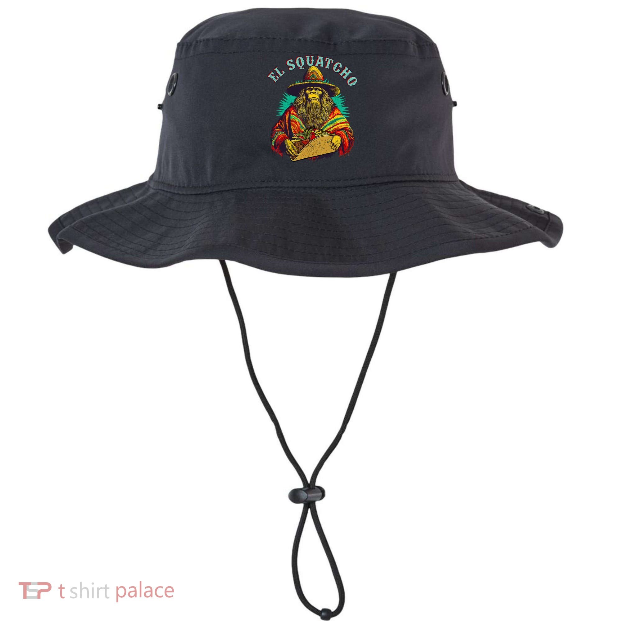 El Squatcho Poncho Taco Western Bigfoot Sasquatch Lovers Bucket Hat