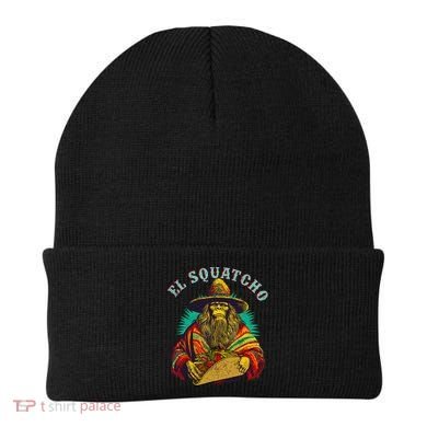 El Squatcho Poncho Taco Western Bigfoot Sasquatch Lovers Beanie