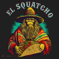 El Squatcho Poncho Taco Western Bigfoot Sasquatch Lovers Beanie thumb 2