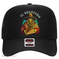 El Squatcho Poncho Taco Western Bigfoot Sasquatch Lovers Hat thumb 0