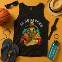 El Squatcho Poncho Taco Western Bigfoot Sasquatch Lovers Tank Top thumb 4