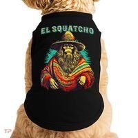El Squatcho Poncho – Western Bigfoot Funny Sasquatch Doggie Tank thumb 0