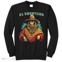 El Squatcho Poncho – Western Bigfoot Funny Sasquatch Sweatshirt thumb 0
