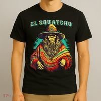 El Squatcho Poncho – Western Bigfoot Funny Sasquatch T-Shirt thumb 3